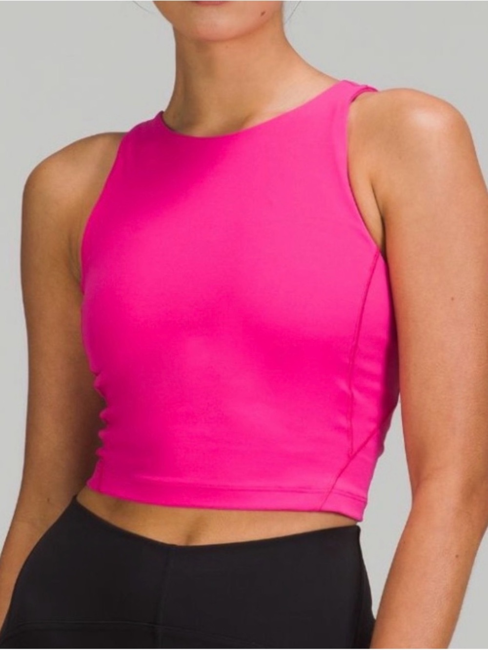 lululemon athletica Sonic Pink High Neck Align Performance Top 4